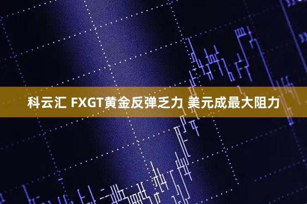科云汇 FXGT黄金反弹乏力 美元成最大阻力
